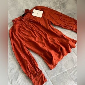 Dark orange blouse